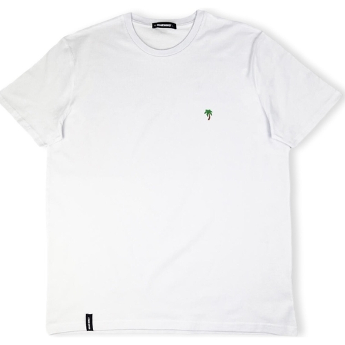 Abbigliamento Uomo T-shirt & Polo Organic Monkey Palm Tree T-Shirt - White Bianco