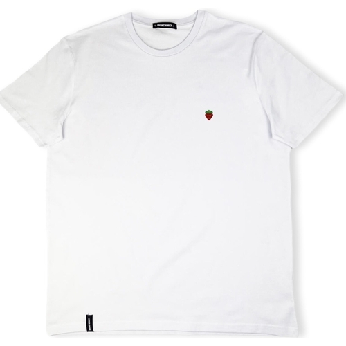 Abbigliamento Uomo T-shirt & Polo Organic Monkey Strawberry T-Shirt - White Bianco