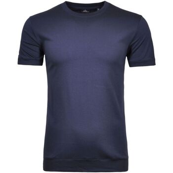 Abbigliamento Uomo T-shirt maniche corte Ragman T-SHIRT ROUND NECK WAIST RIB Blu