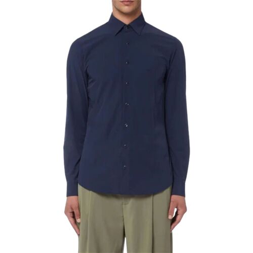 Abbigliamento Uomo Camicie maniche lunghe MICHAEL Michael Kors PERFORMANCE SLIM SHIRT Blu