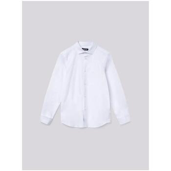 Abbigliamento Bambino Camicie maniche lunghe Replay Camicia realizzata in popeline stretch SB1119.050 Bianco