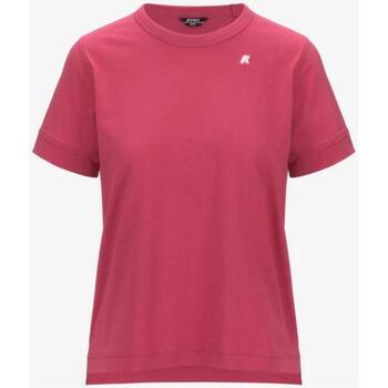 Abbigliamento Donna T-shirt maniche corte K-Way T-shirt  vestibilità regular K2122UW Rosa