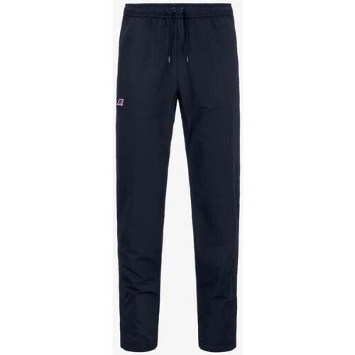 Abbigliamento Uomo Pantaloni da tuta K-Way Pantaloni sportivi in misto cotone K2125BW Blu