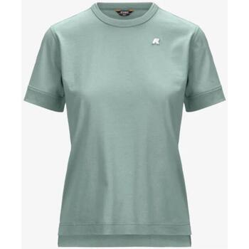 Abbigliamento Donna T-shirt maniche corte K-Way T-shirt  vestibilità regular K2122UW Verde
