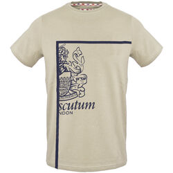 Abbigliamento Uomo T-shirt maniche corte Aquascutum tsia127 12 brown Marrone