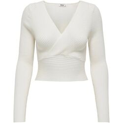 Abbigliamento Donna Maglioni Only 15310652 HONOR-BRIGHT WHITE Bianco