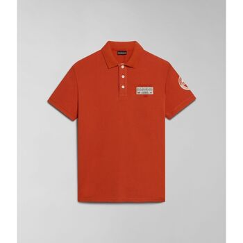 Abbigliamento Uomo T-shirt & Polo Napapijri E-AMUNDSEN NP0A4H6A-A621 ORANGE BURNT Arancio