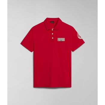 Abbigliamento Uomo T-shirt & Polo Napapijri E-AMUNDSEN NP0A4H6A-R251 RED BARBERRY Rosso
