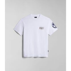 Abbigliamento Uomo T-shirt & Polo Napapijri S-AMUNDSEN NP0A4H6B-002 BRIGHT WHITE Bianco