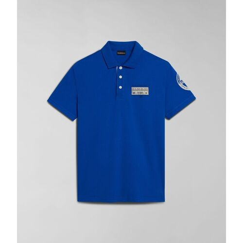 Abbigliamento Uomo T-shirt & Polo Napapijri E-AMUNDSEN NP0A4H6A-B2L BLUE LAPIS Blu