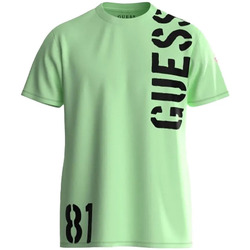 Abbigliamento Uomo T-shirt maniche corte Guess 81 authentic Verde