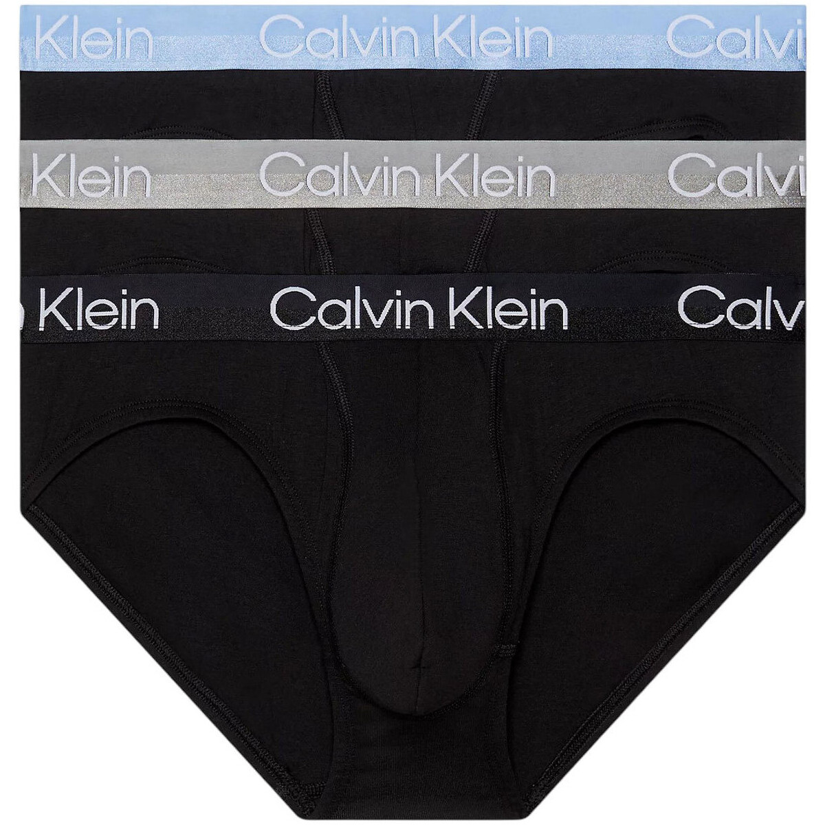 Biancheria Intima Uomo Mutande uomo Calvin Klein Jeans Underwear HIP BRIEF 3PK Nero