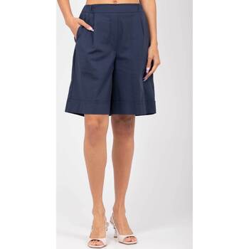 Abbigliamento Donna Shorts / Bermuda Anna Seravalli S1817A BLUSCURO Blu