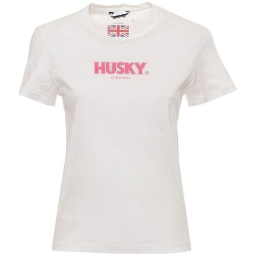 Abbigliamento Donna T-shirt maniche corte Husky - hs23cedtc35co296-sophia Bianco