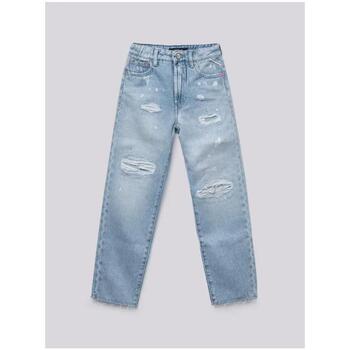 Abbigliamento Bambina Jeans mom Replay Jeans mom fit in  comfort denim SG9344.057 Blu