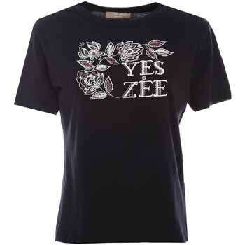 Abbigliamento Donna T-shirt & Polo Yes Zee T254 TG00 Nero