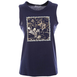 Abbigliamento Donna Top / T-shirt senza maniche Yes Zee T259 T900 Blu