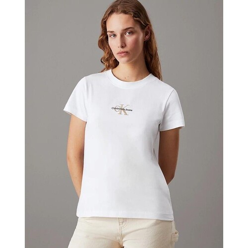 Abbigliamento Donna T-shirt & Polo Calvin Klein Jeans J20J223563YAF Bianco