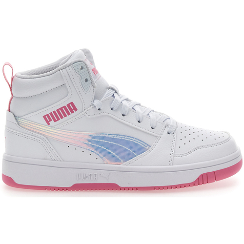 Scarpe Bambina Sneakers Puma REBOUND V6 MID DEEP DIVE JR Bianco