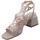 Scarpe Donna Sandali Exé Shoes Sandalo Donna Platino Laminato Carmen-110 Oro