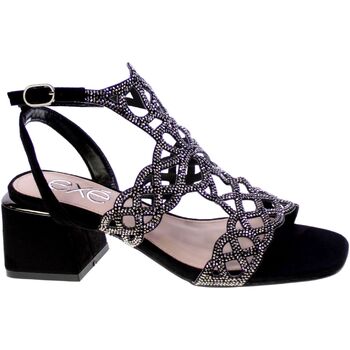 Scarpe Donna Sandali Exé Shoes Sandalo Donna Nero Carmen-110 Nero