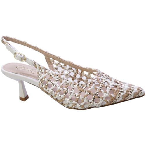 Scarpe Donna Décolleté Exé Shoes Decollete Donna Bianco/Oro Selena-850 Bianco