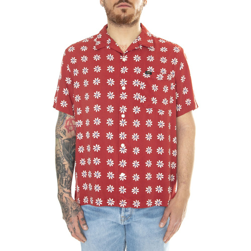 Abbigliamento Uomo Camicie maniche lunghe Lee Resort Shirt Garnet Daisy Rosso