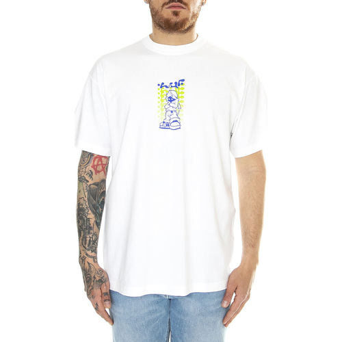 Abbigliamento Uomo T-shirt & Polo Huf Hell Razor / Tee White Bianco