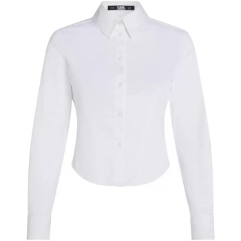 Abbigliamento Donna Camicie Karl Lagerfeld camicia bianca slim Bianco