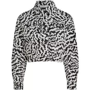 Karl Lagerfeld giubbotto jeans zebrato Bianco