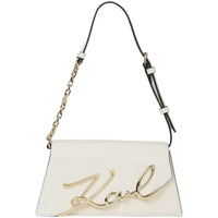 Borse Donna Borse Karl Lagerfeld borsa a tracolla bianca signature Bianco