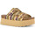 Scarpe Donna Sandali Colors of California sandali para alta raffia Multicolore