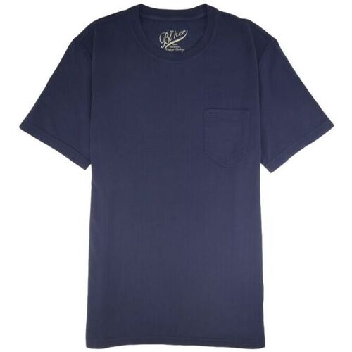 Abbigliamento Uomo T-shirt maniche corte Bl'ker T-shirt Freeport Poket Jersey Uomo Navy Blu