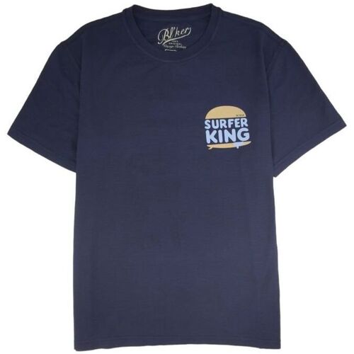 Abbigliamento Uomo T-shirt maniche corte Bl'ker T-shirt Surfer King Uomo Navy Blu