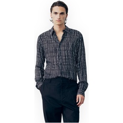 Abbigliamento Uomo Camicie maniche lunghe GaËlle Paris GAABM00041PTTS0112 NB01 Nero
