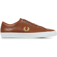 Scarpe Uomo Sneakers Fred Perry Baseline Leather Marrone