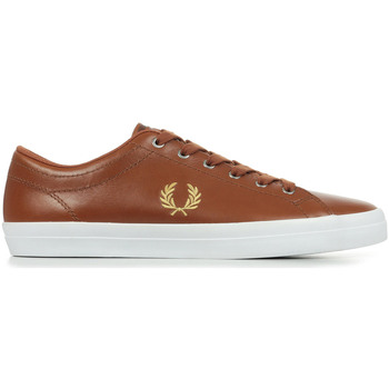 Scarpe Uomo Sneakers Fred Perry Baseline Leather Marrone
