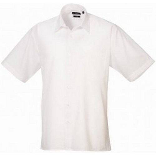 Abbigliamento Uomo Camicie maniche corte Premier Poplin Bianco