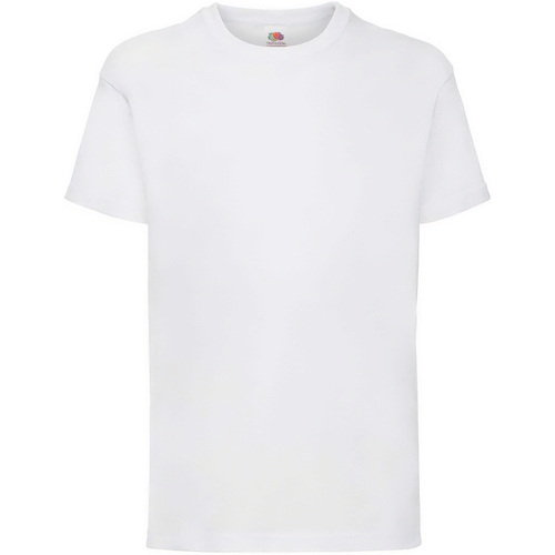 Abbigliamento Unisex bambino T-shirt & Polo Fruit Of The Loom Valueweight Bianco