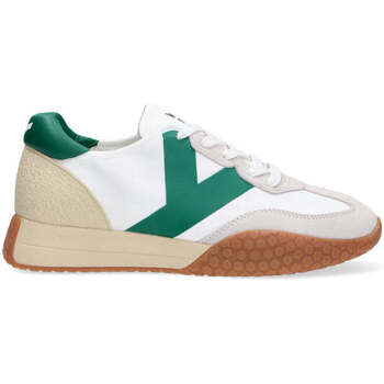 Scarpe Uomo Sneakers basse Kèh-Noo sneaker camoscio nylon bianco verde Bianco