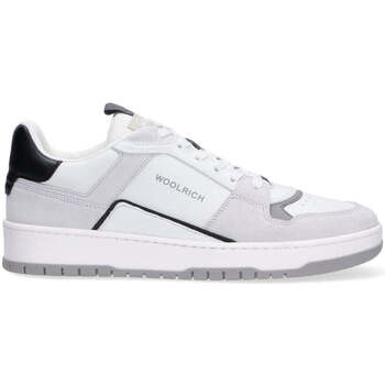 Scarpe Uomo Sneakers basse Woolrich sneakers in pelle-camoscio bianca Bianco