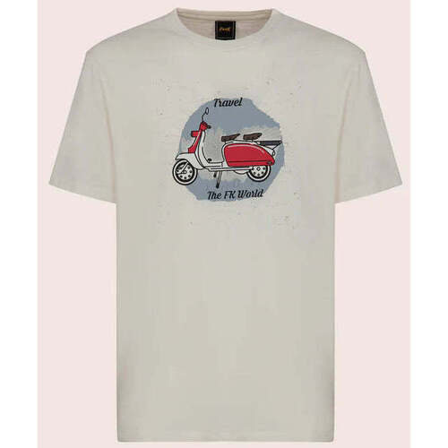 Abbigliamento Uomo T-shirt maniche corte Effek T-SHIRT BIANCA CON GRAFICA Bianco