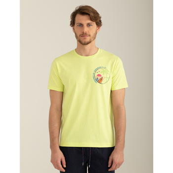 Abbigliamento Uomo T-shirt maniche corte Fred Mello T-shirt girocollo a manica corta in jersey FM24S34TG Giallo-A0155-LIME