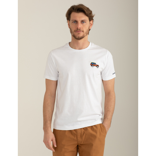 Abbigliamento Uomo T-shirt maniche corte Fred Mello T-shirt girocollo a manica corta in jersey FM24S31TG Bianco