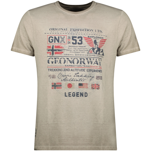 Abbigliamento Uomo T-shirt maniche corte Geo Norway SW1562HGNO-KAKI Verde