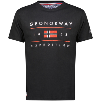 Abbigliamento Uomo T-shirt maniche corte Geo Norway SY1355HGN-Black Nero