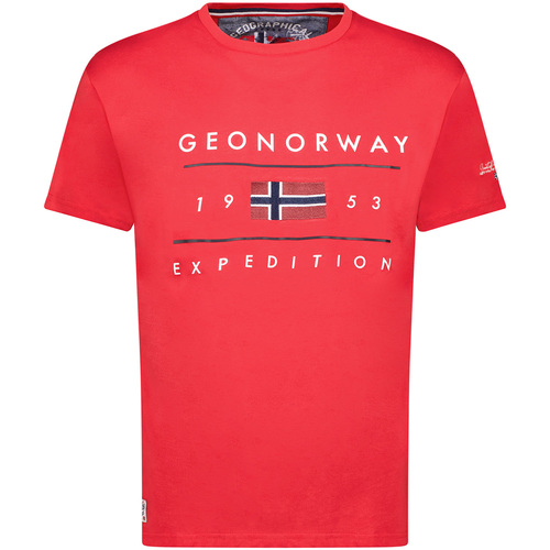 Abbigliamento Uomo T-shirt maniche corte Geo Norway SY1355HGN-Red Rosso