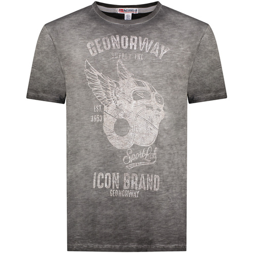 Abbigliamento Uomo T-shirt maniche corte Geo Norway SY1360HGN-Black Grigio