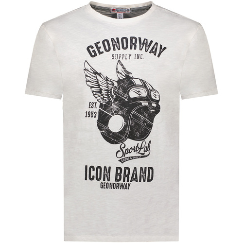 Abbigliamento Uomo T-shirt maniche corte Geo Norway SY1360HGN-White Bianco