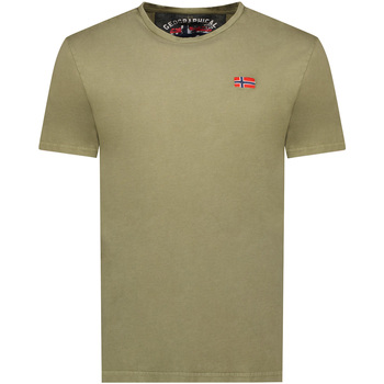Abbigliamento Uomo T-shirt maniche corte Geographical Norway SY1363HGN-Kaki Verde